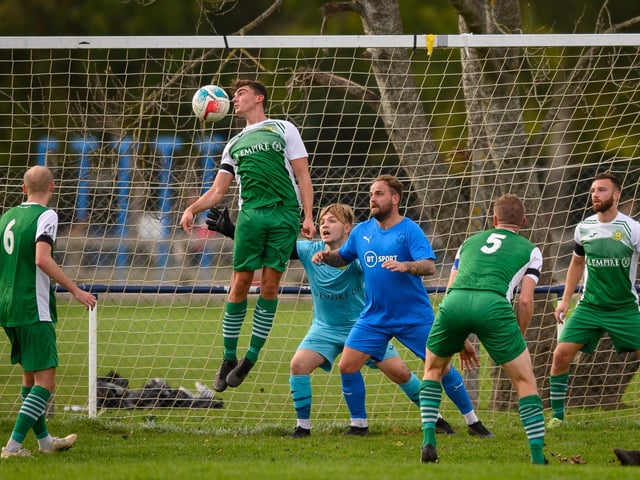 Paulsgrove (blue) v Moneyfields. Picture: Keith Woodland