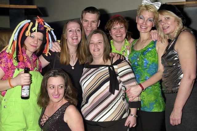Clubbers having a good time at Buddies 25+ Nightclub at The Pyramids on Southsea seafront in the 00s.