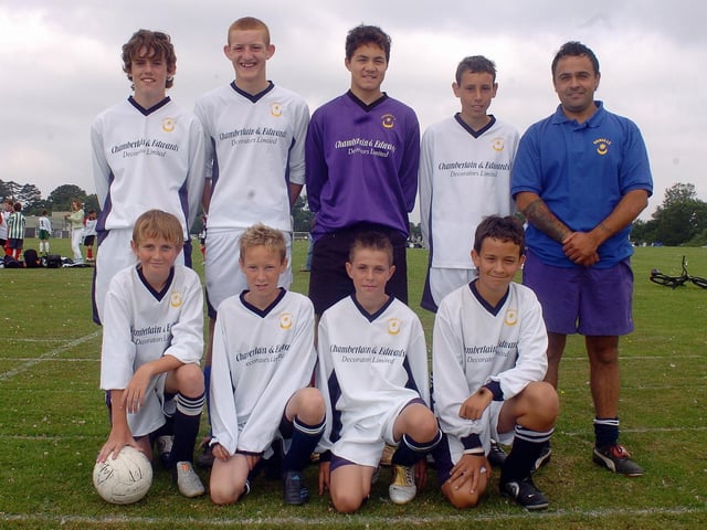 Back (from left): Jason Bartlett, Richard Leader, James Temple, Jamie Cooke, Kev Bagley. Front: Ian Owens, Aaron Griffin, Dean Edwards, Lloyd Bagley