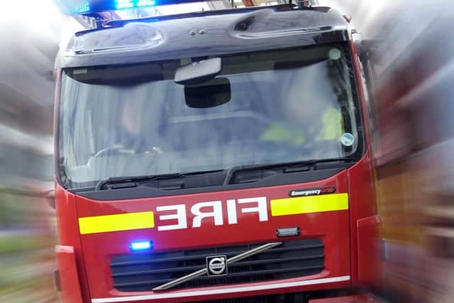 Firefighters from Cosham had to cut two female casualties free from their car.