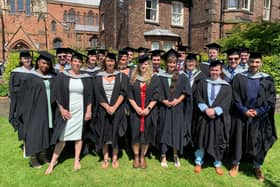 SCAS graduate paramedics from the apprentice degree programme, University of Cumbria  2023