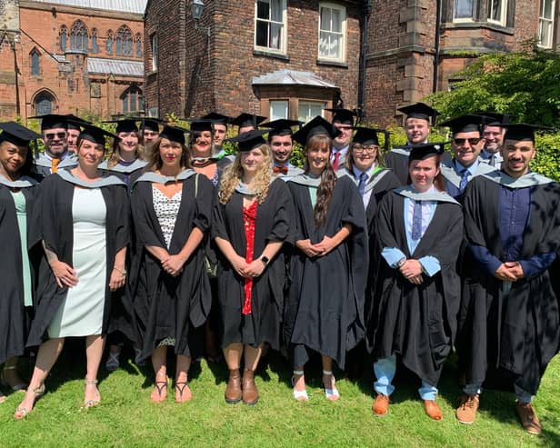 SCAS graduate paramedics from the apprentice degree programme, University of Cumbria  2023