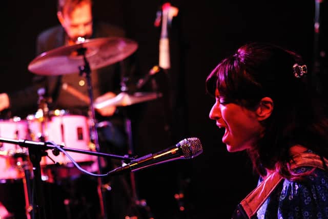 Nicole Atkins and Jim Sclavunos at The Edge of The Wedge, Southsea, June 5, 2023. Picture by Paul Windsor
