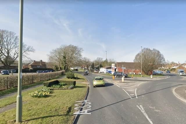 The A334 Winchester Road, in Wickham, has been closed due to a burst water main. Picture: Google Street View.
