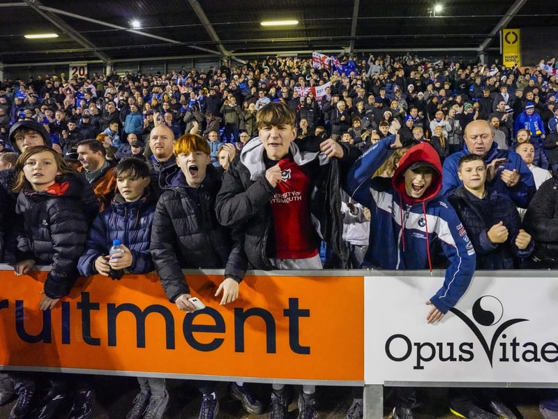 These fans went home happy after seeing their side run out 3-0 winners at Cloud Meadow