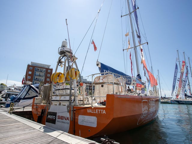 Families descended on Gunwharf Quays to catch a glimpse of the impressive Clipper Yachts which were stationed in the Gunwharf Marina this weekend.Photos by Alex Shute