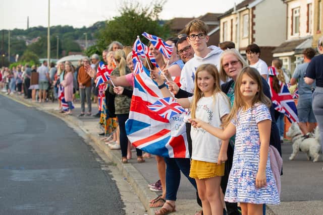 Dozens of people waiting for Declan Brooks on Cornaway Lane, Portchester
Picture: Habibur Rahman