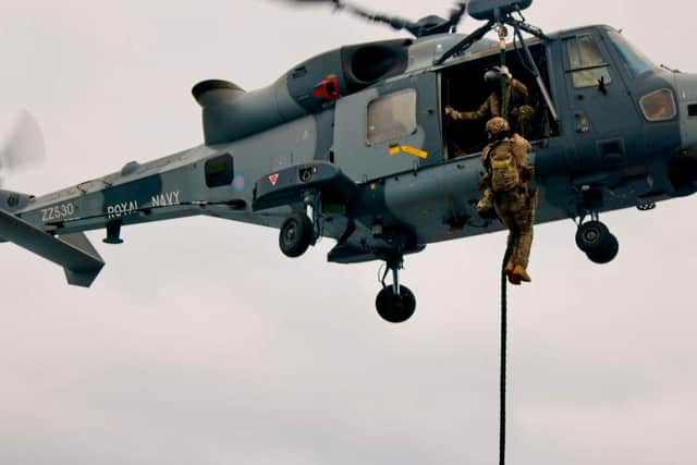 Royal Marines of 42 Commando have been on intensive training missions as part of their role on the Carrier Strike Group deployment
