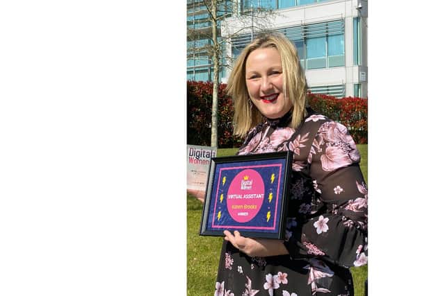 Karen Brooks, founder of Pellings Business Solutions, based in Whiteley, Hampshire, scooped an award at the first DigitalWomen Awards 2020 in London earlier this month.
