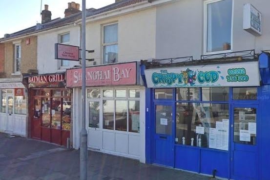 The Crispy Cod, at 76 Locksway Road in Southsea has a five-out-of-five rating after an inspection on April 25.