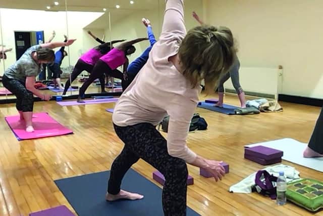 A class for One Soul Yoga at Eastney Community Centre