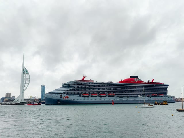 Scarlet Lady arrives in Portsmouth on June 21. Picture: Ben Dollery