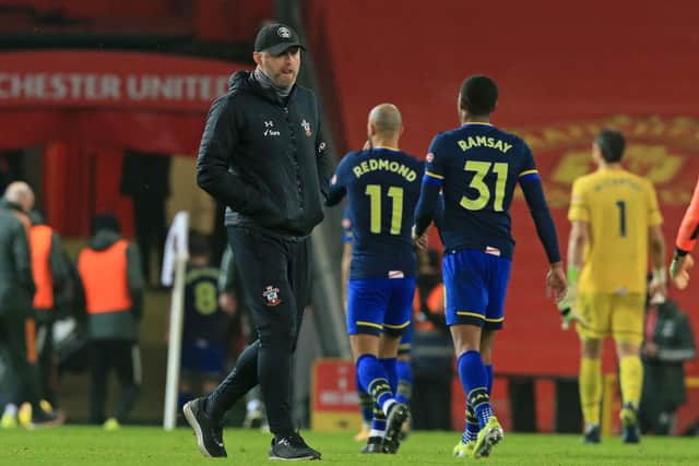 Southampton's boss Ralph Hasenhuttl (Photo by LINDSEY PARNABY/POOL/AFP via Getty Images)