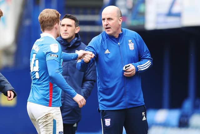 Paul Cook on his last visit to Fratton Park in March