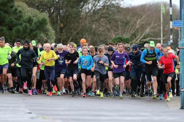 The start of a Southsea parkrun on Clarence Esplanade. Picture: Chris Moorhouse
