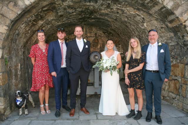 John and Sian Porter's wedding at the Boathouse, Portsmouth Dockyard.
Credit: Naomi Lloyd Photography.
