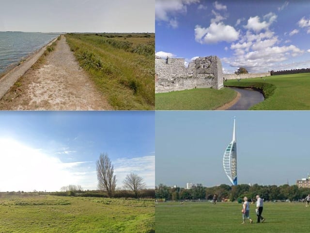 Some of the walks that dog owners can go on in Portsmouth and the surrounding areas.