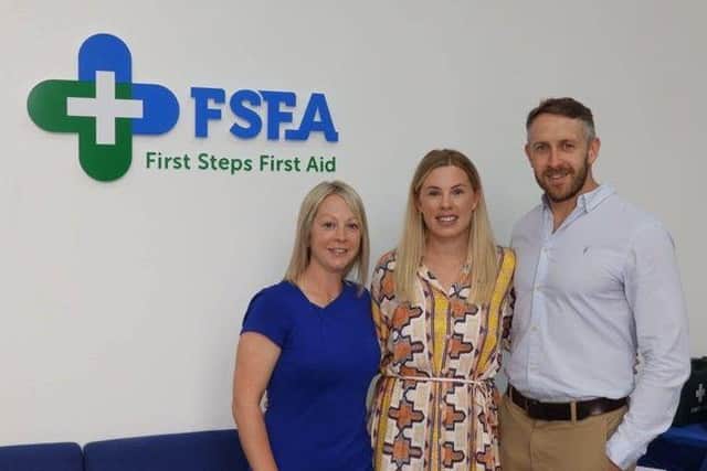 Jessica Spencer, Charlotte Boaden, Jack Boaden. Directors, First Steps First Aid Ltd.