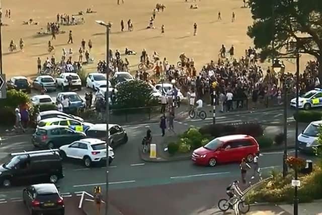 Police attended a disturbance on Southsea Common on June 23 2020 where a 17-year-old boy was arrested. Picture: Gethin Jones