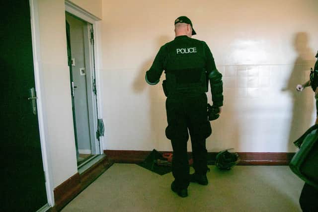 Police operation in Paulsgrove, Portsmouth on Tuesday 4th April 2023
Pictured: Police presence at a property in Paulsgrove, Portsmouth
Picture: Habibur Rahman