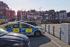 A woman taken from the water in Portsmouth Harbour in a 'life-threatening condition' on April 23, 2021. Picture: Stuart Vaizey