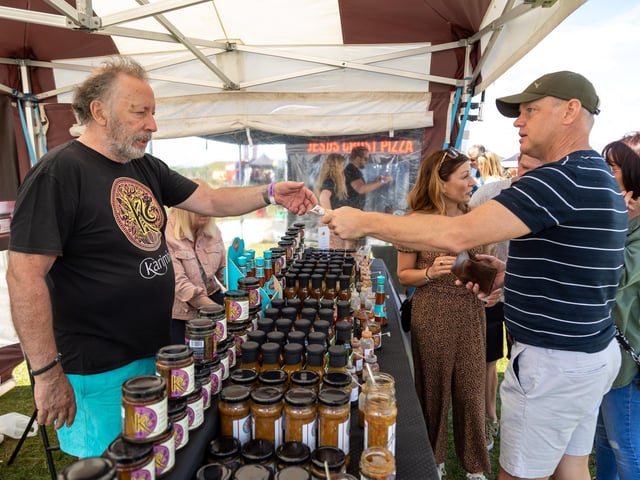 Another satisfied customer at Karimix from Kent. Picture: Mike Cooter (210522)