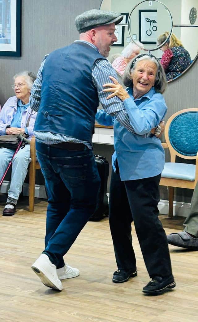 Jive Dancer with Resident Elizabeth