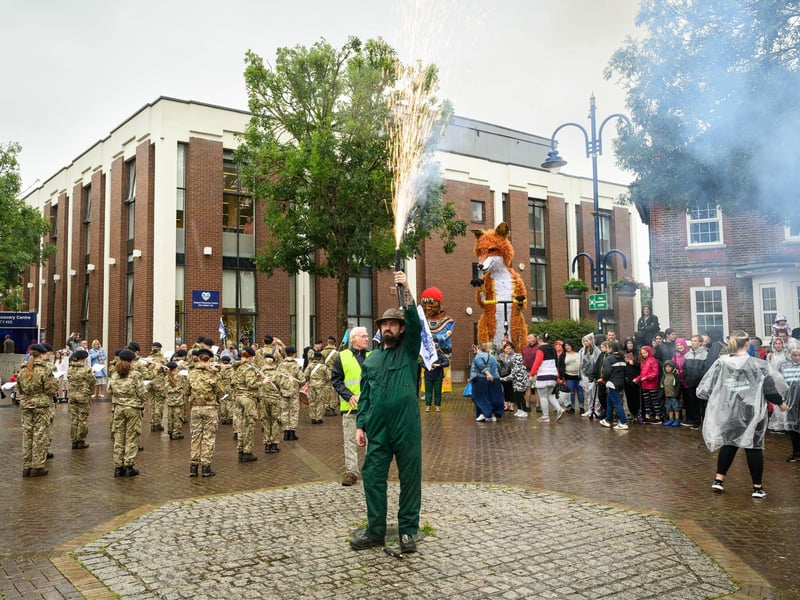 Pictured is: The procession
Picture: Keith Woodland (170721-79)
