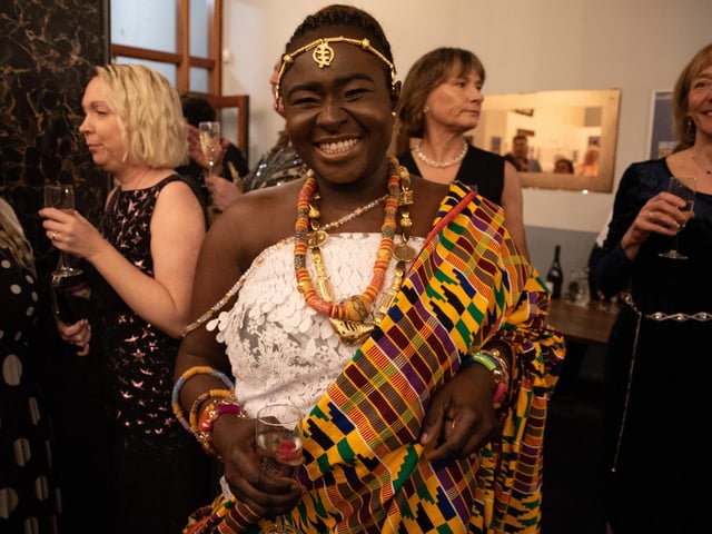 Guests enjoying a welcome drinks reception at The Inspirational Women of Portsmouth Awards 2024