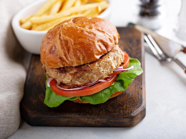 At the Bar Cafe in the Portsmouth city centre Travelodge, one customer asked: 'How many mountains were foraged for the plant-based burger?'