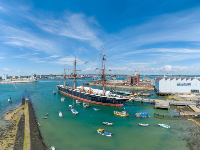The dockyard is home to HMS Warrior, HMS Victory, the remains of the Mary Rose and a whole host of the Royal Navy's history.