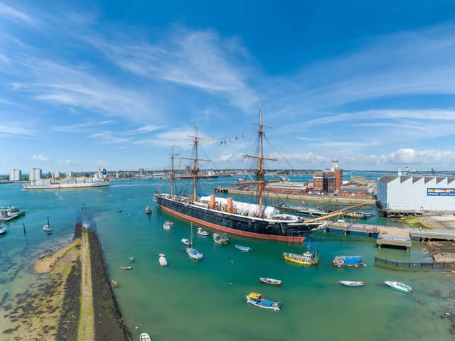The dockyard is home to HMS Warrior, HMS Victory, the remains of the Mary Rose and a whole host of the Royal Navy's history.