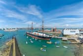 The dockyard is home to HMS Warrior, HMS Victory, the remains of the Mary Rose and a whole host of the Royal Navy's history.