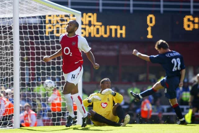 Thierry Henry equalised for Arsenal from the penalty spot Picture: Clive Mason/Getty Images