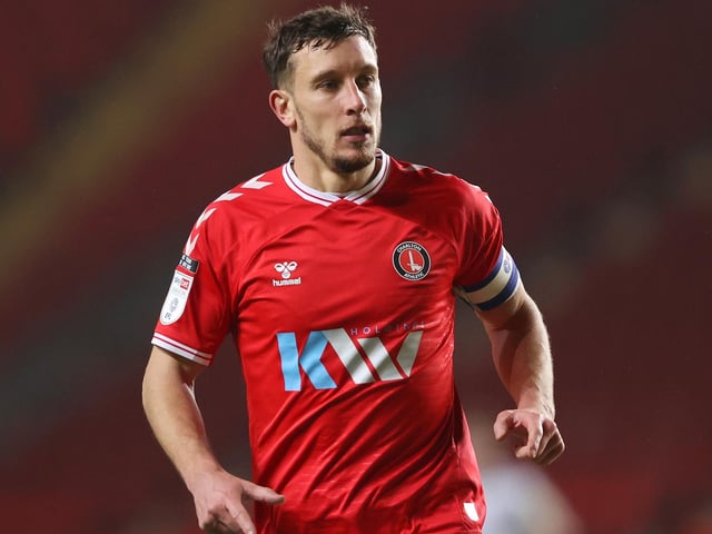 Years at Pompey: 2011-2012 , Pompey appearances:44, Years at Charlton: 2016-2022, Charlton appearances: 175.   Picture: James Chance/Getty Images