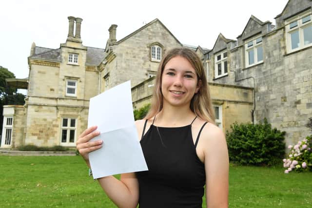 Flo Browning, 16, got 6 9s, an 8 and 2 6s at Bay House School and is staying on for the sixth form to study her A-levels
Picture: Paul Jacobs/pictureexclusive.com