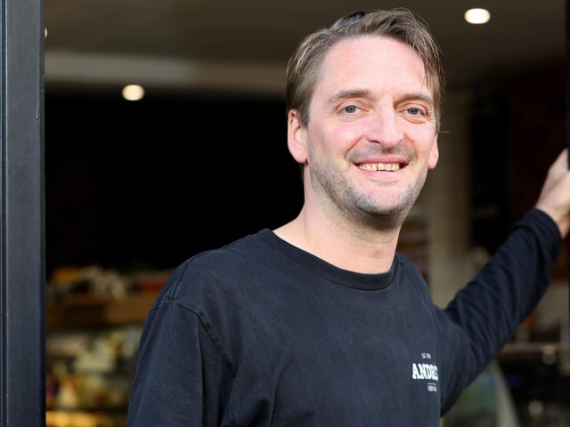 Co-owner André Guedeney celebrates the thirty fifth anniversary of the family business at André's on Havant Road, Drayton
Picture: Chris Moorhouse