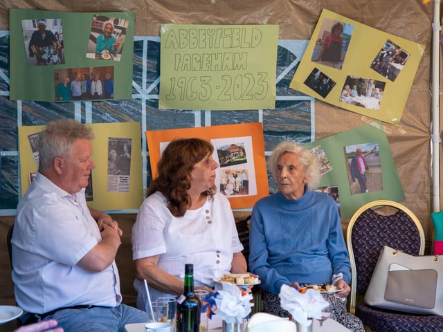 The 60th anniversary garden party at Abbeyfield in Fareham. Picture: Mike Cooter (290723)