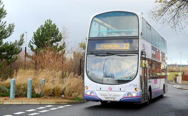 Plans for a bus rapid system in and out of Portsmouth have been delayed due to missing out on government funding. Picture: Sarah Standing (170119-6226)