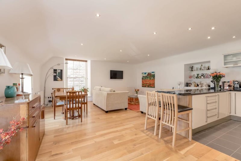 Open plan living area.