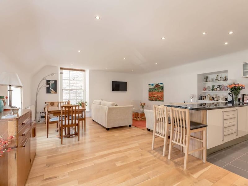 Open plan living area.