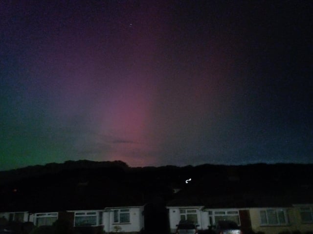 The Northern Lights seen over Stubbington.