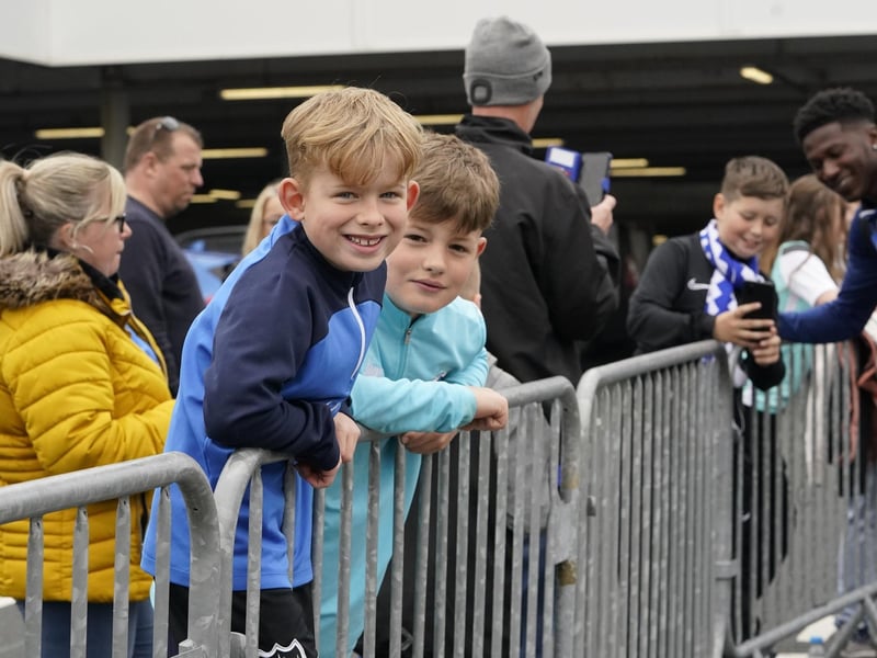 Blues fans were out in force for Pompey's final game of the season against Wycombe