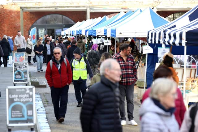 Over 40 local traders set up at the Hotwalls Studios Christmas Creative Market on Saturday and Sunday.