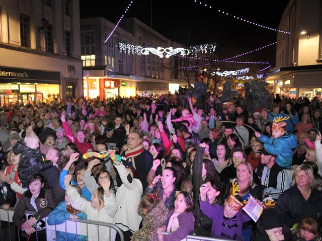 Commercial Road Christmas lights switch on in 2011.
Picture: Paul Jacobs (114102-16)