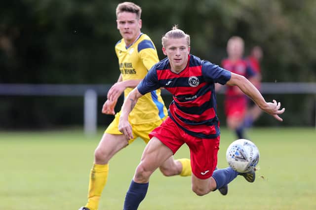 Zak Willett has scored over 50 goals for Paulsgrove and Southsea United in 2020/21, in just 27 appearances. Picture: Chris Moorhouse