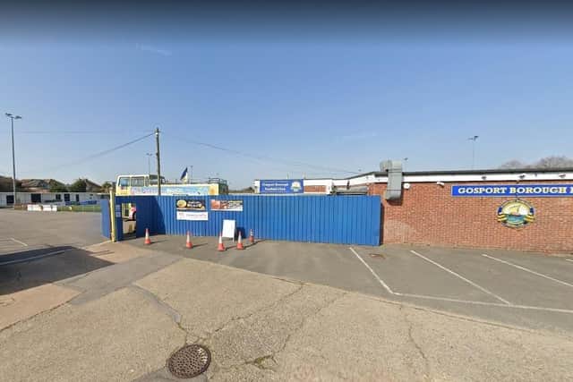 Gosport Borough FC's Privett Park stadium was targeted by vandals two days ago. Picture: Google Street View.