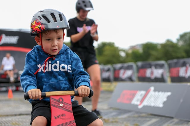 Young lad has a go.
Picture: Chris Moorhouse (jpns 080723-27)