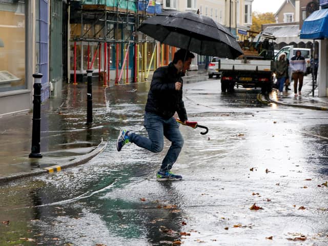 The Met Office has issued a yellow weather warning for Portsmouth, Gosport, Fareham and much of the south coast of England. 
Pictured is a flooded Portsmouth street earlier this winter.

Picture: Chris Moorhouse