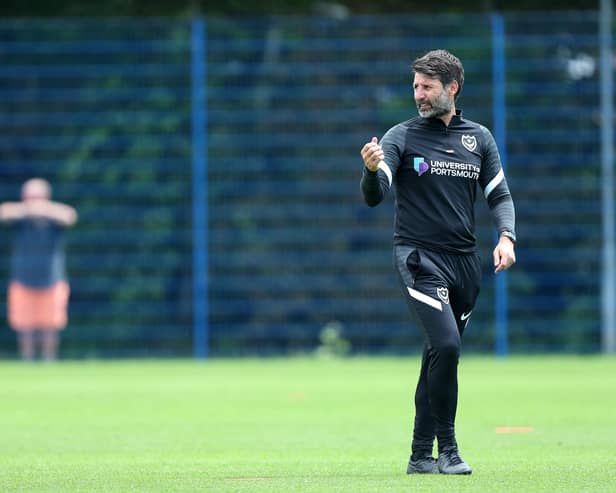 Danny Cowley is adamant he wants loanees to drive his Pompey first-team, not to act as squad fillers. Picture: Chris Moorhouse